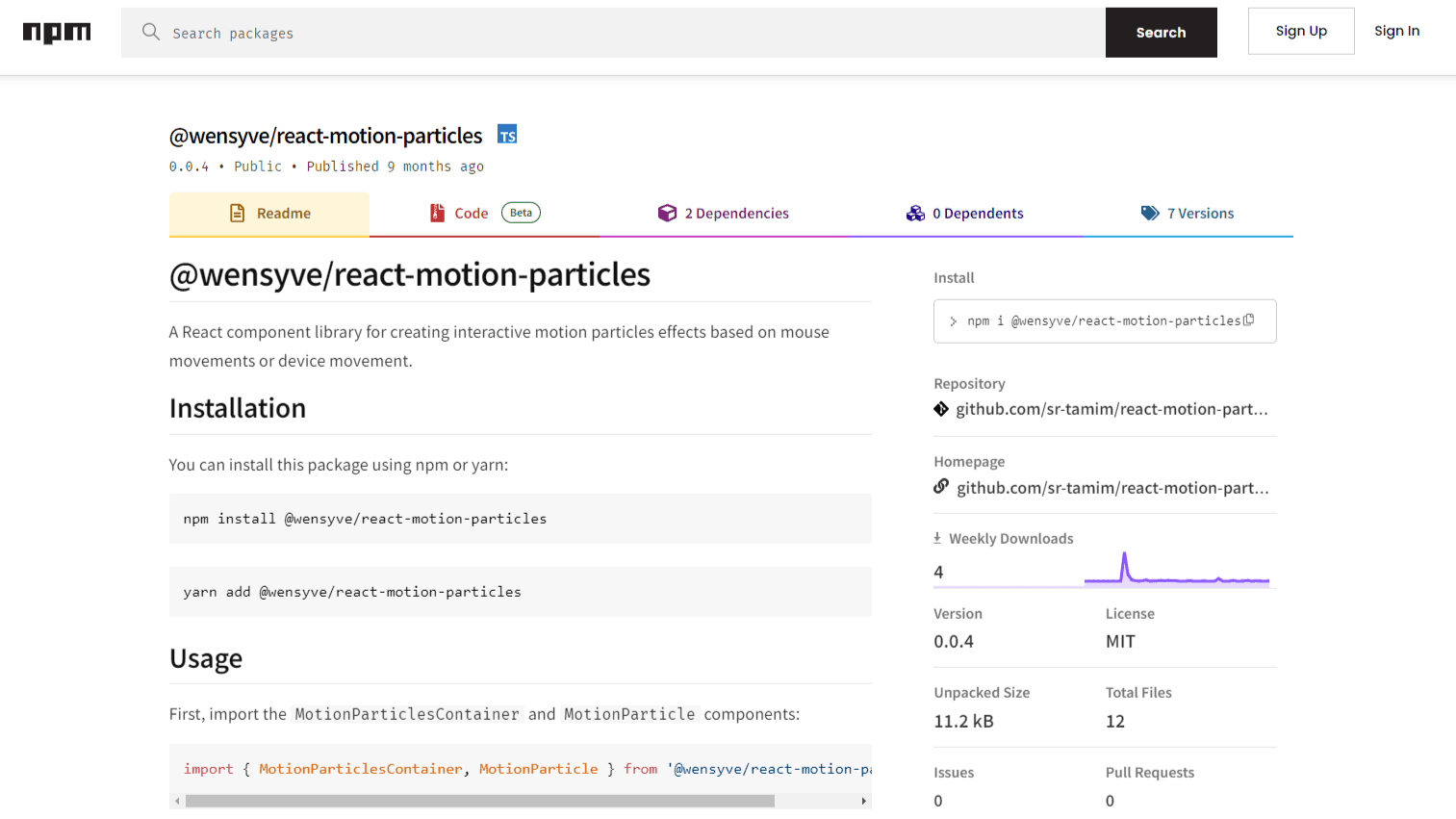 Npm Package