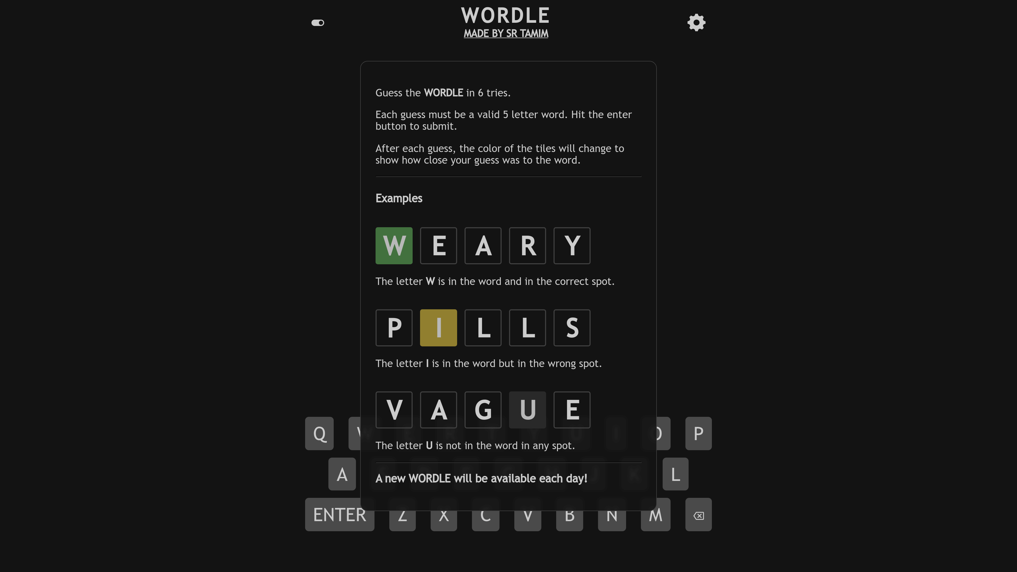 Wordle Web Game